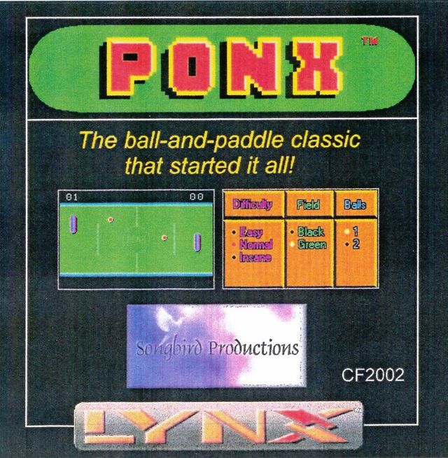 Game cover: Ponx