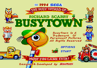 Game cover: Richard Scarry's BusyTown