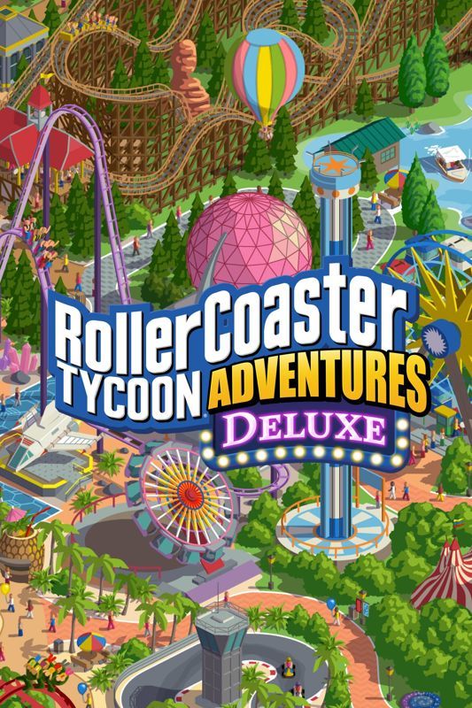 Game cover: RollerCoaster Tycoon Adventures Deluxe