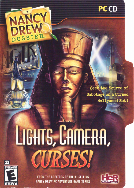 Game cover: Nancy Drew Dossier: Lights, Camera, Curses!