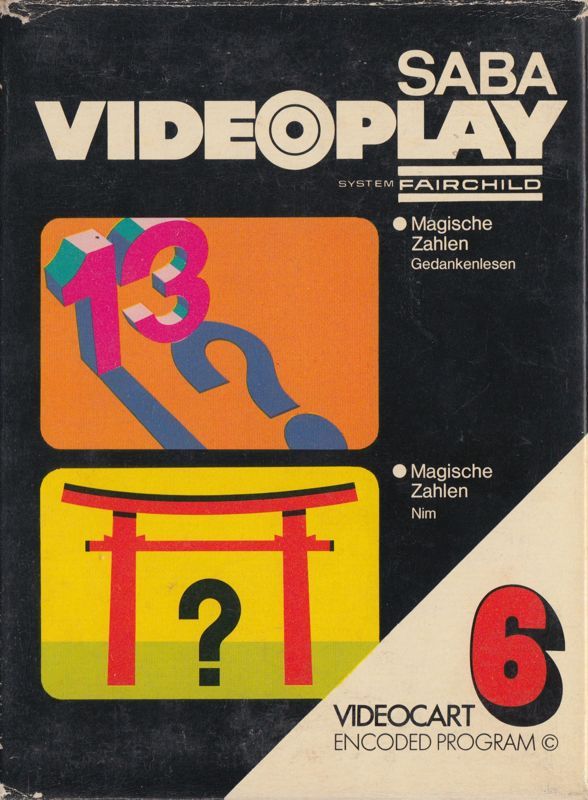 Game cover: Videocart-8: Magic Numbers