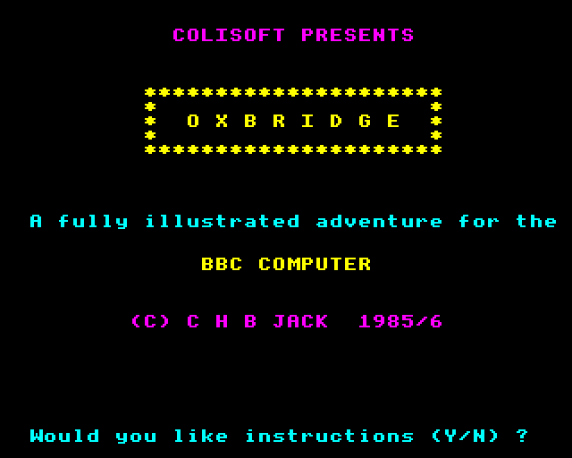 Game cover: Oxbridge