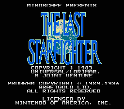 Game cover: The Last Starfighter