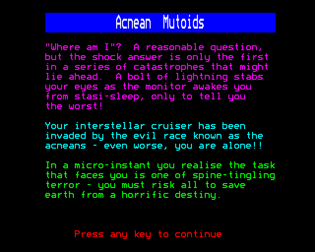 Game cover: Acnean Mutoids