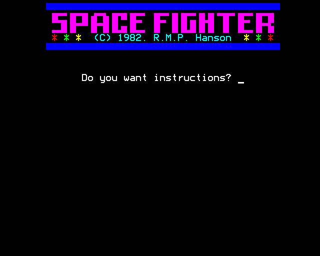 Game cover: Space Fighter