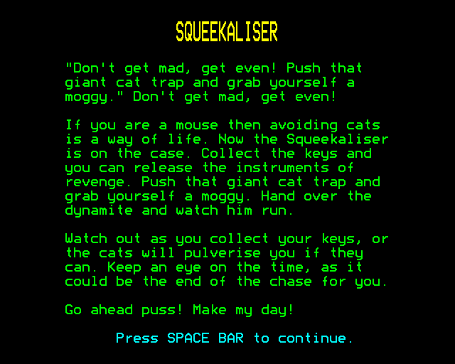 Game cover: The Squeakaliser