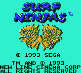 Game cover: Surf Ninjas