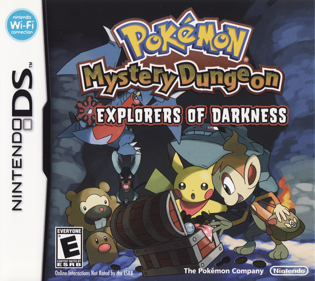 Game cover: Pokémon Mystery Dungeon: Explorers of Darkness