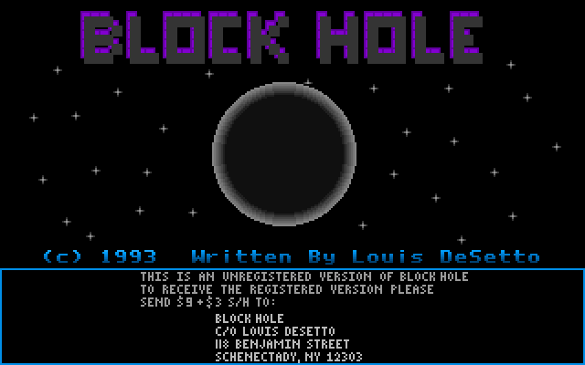 Game cover: Block Hole