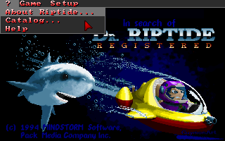 Game cover: In Search of Dr. Riptide