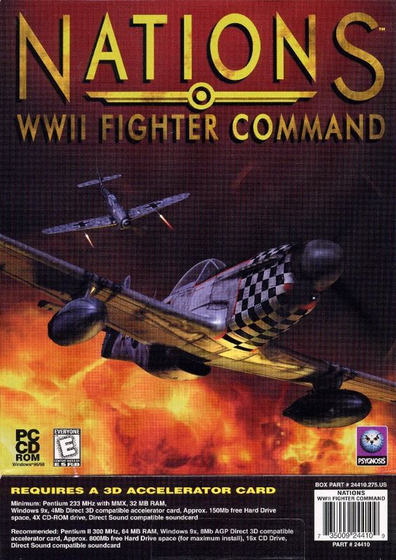 Game cover: Nations: WWII Fighter Command