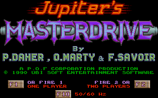 Game cover: Jupiter's Masterdrive