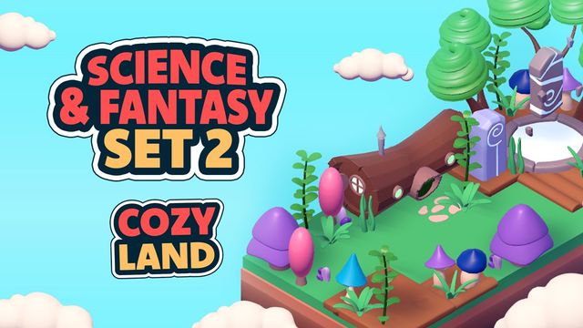 Game cover: Cozy Land: Science & Fantasy Set 2