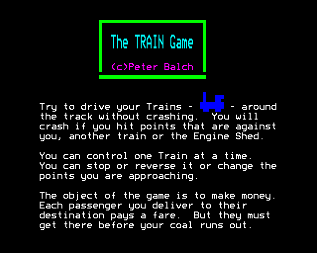 Game cover: Trains