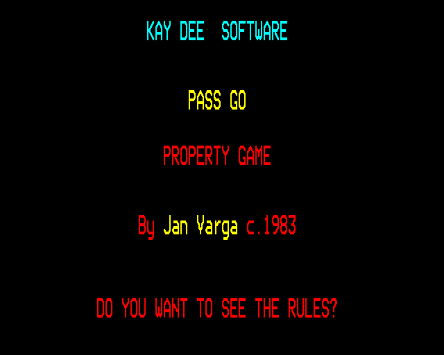 Game cover: Pass Go