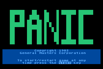 Game cover: Panic