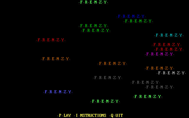 Game cover: F·R·E·N·Z·Y