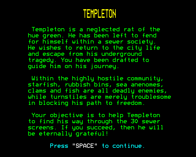 Game cover: Templeton