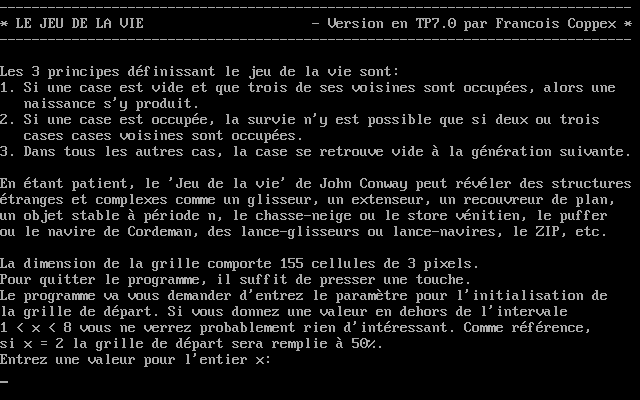 Game cover: Conway's Game of Life