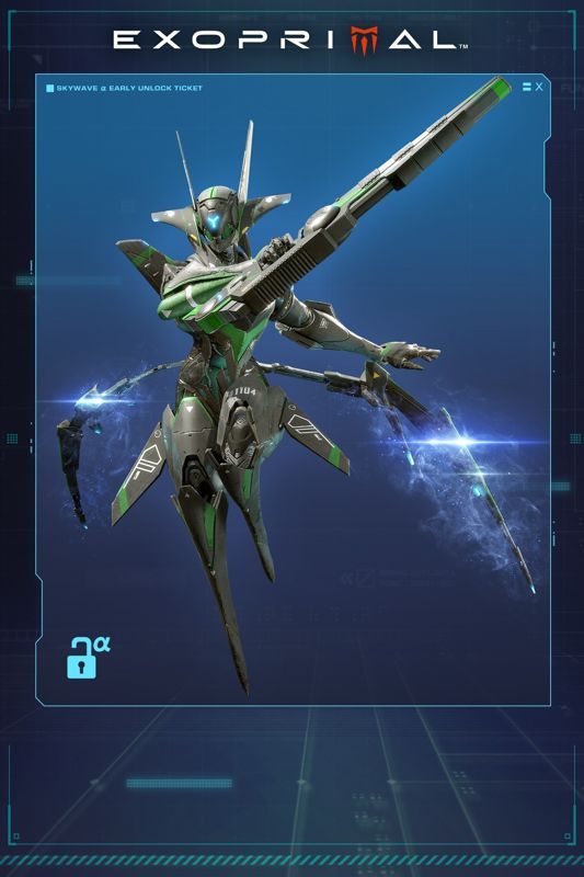 Game cover: Exoprimal: Skywave α Early Unlock Ticket