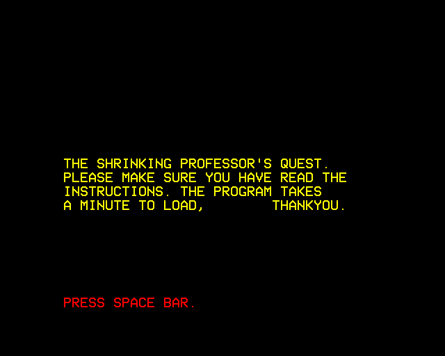 Game cover: Shrinking Professor