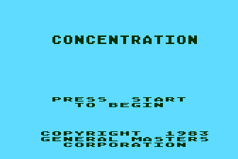 Game cover: Concentration