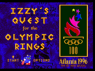 Game cover: Izzy's Quest for the Olympic Rings