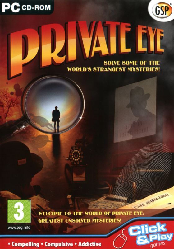 Game cover: Private Eye: Greatest Unsolved Mysteries