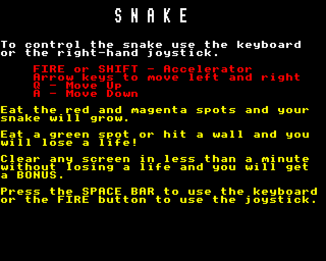 Game cover: Snake