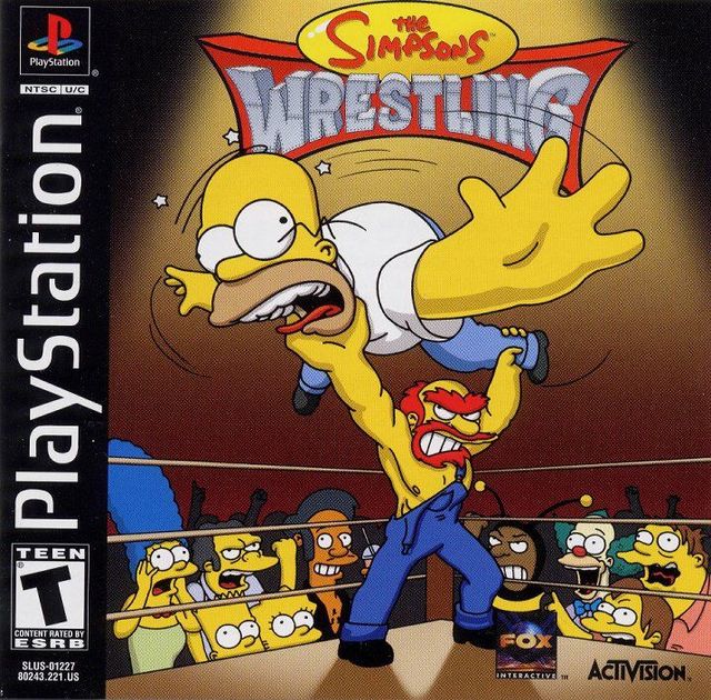 Game cover: The Simpsons Wrestling