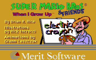 Game cover: Electric Crayon 3.1: Super Mario Bros & Friends: When I Grow Up