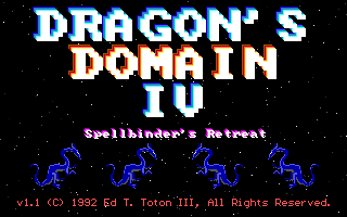 Game cover: The Dragon's Domain IV: Spellbinder's Retreat