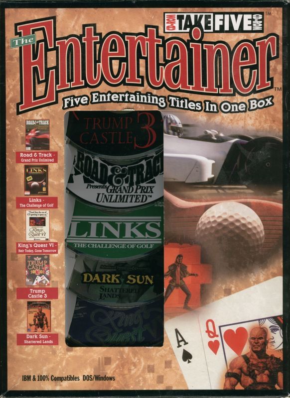 Game cover: Take Five CD-Rom: The Entertainer: Five Entertaining Titles In One Box