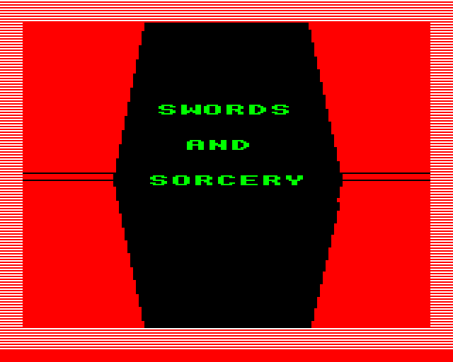 Game cover: Swords and Sorcery