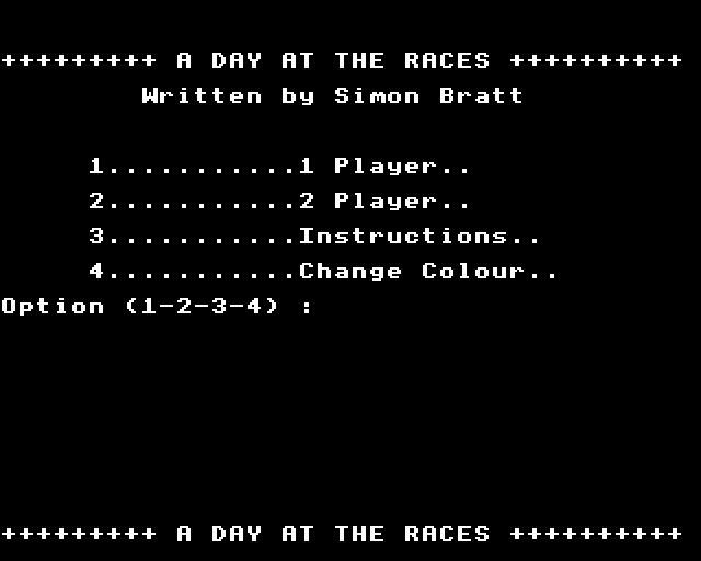 Game cover: A Day at the Races
