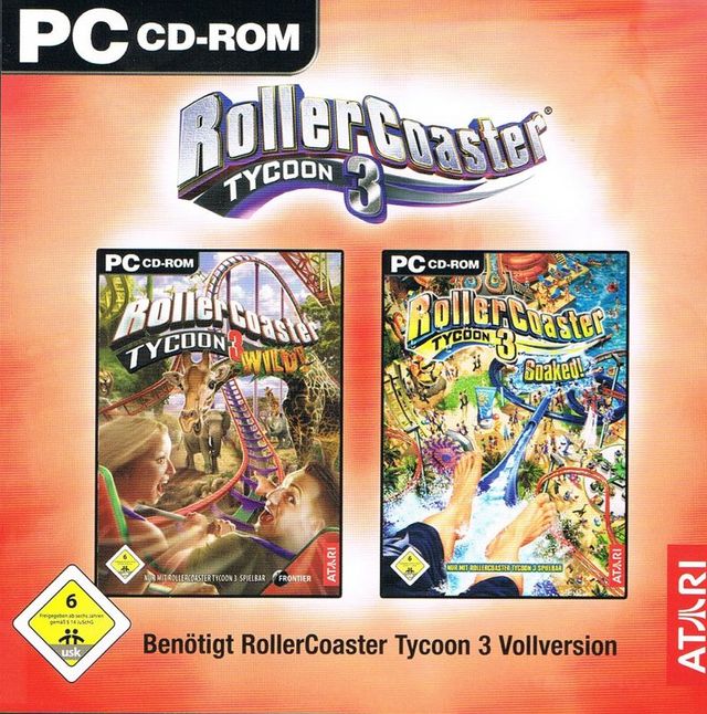 Game cover: RollerCoaster Tycoon 3: Wild! + Soaked!