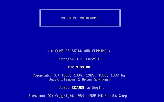 Game cover: Mission: Mainframe