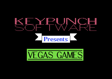Game cover: Vegas Games
