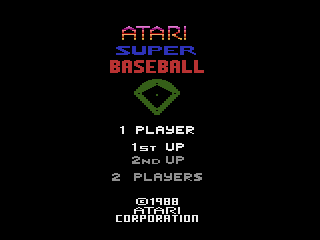 Game cover: Super Baseball