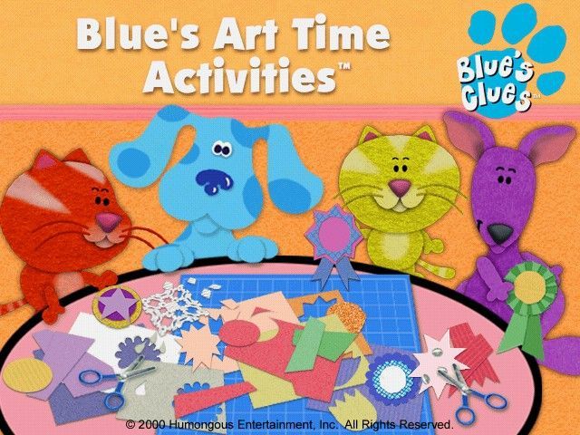 Game cover: Blue's Clues: Blue's Art Time Activities