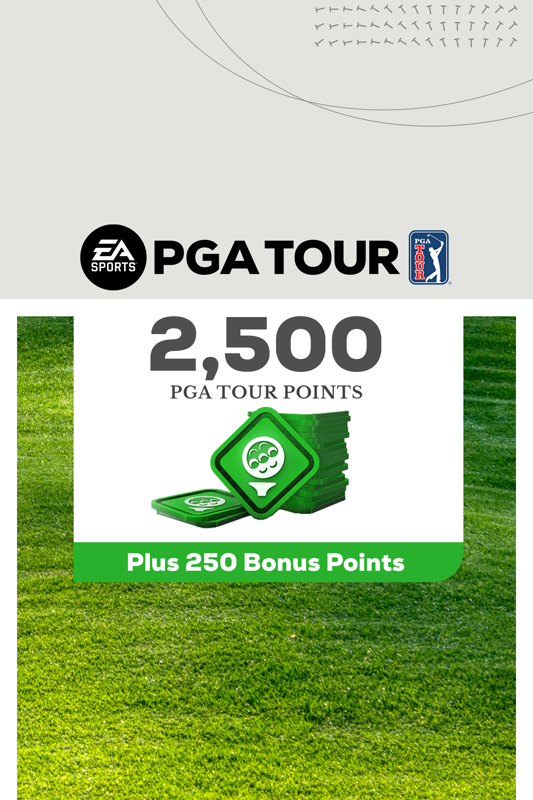 Game cover: PGA Tour: 2,500 PGA Tour Points - Plus 250 Bonus Points