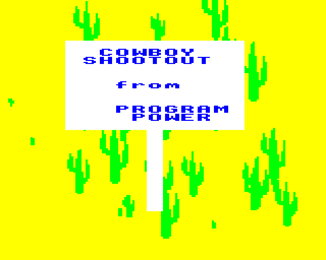 Game cover: Cowboy Shootout