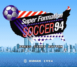 Game cover: Super Formation Soccer 94: World Cup Edition