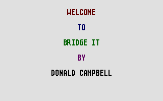 Game cover: Bridge It