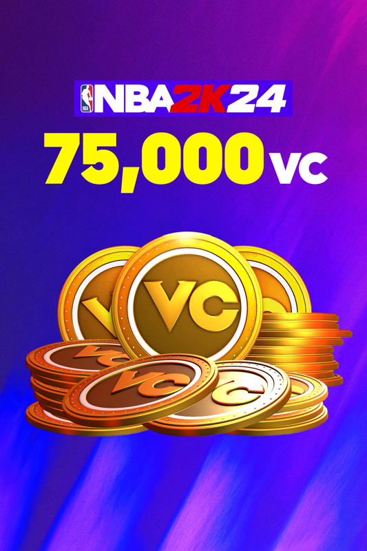 Game cover: NBA 2K24: 75,000 VC
