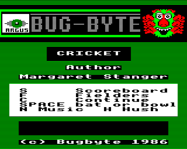 Game cover: Cricket