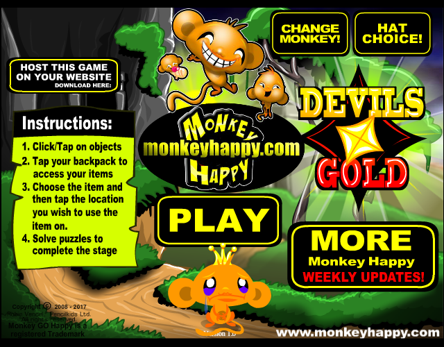 Game cover: Monkey Go Happy: Devils Gold