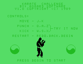 Game cover: Karate Challenge
