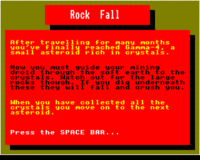 Game cover: Rock Fall