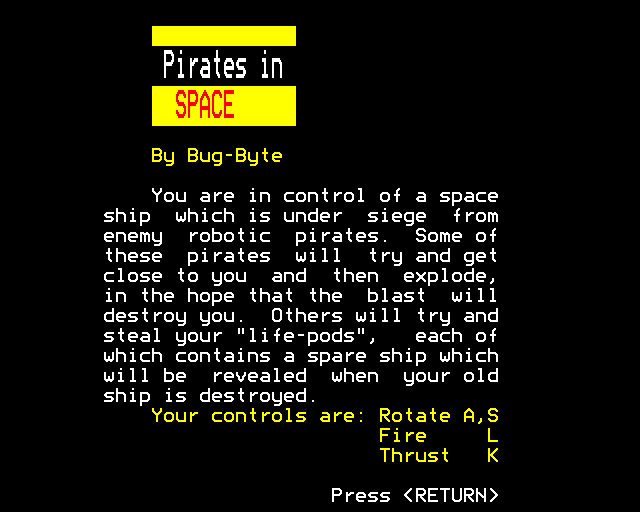 Game cover: Space Pirates